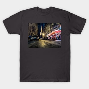 Eiffel Tower with Paris Cafe T-Shirt